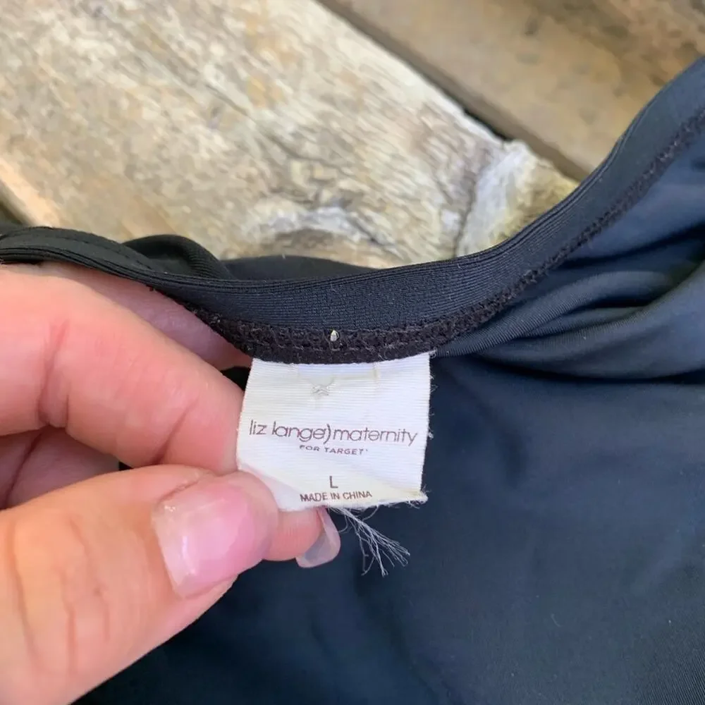 Liz Lange maternity swim skirt brief black - Picture 2 of 5